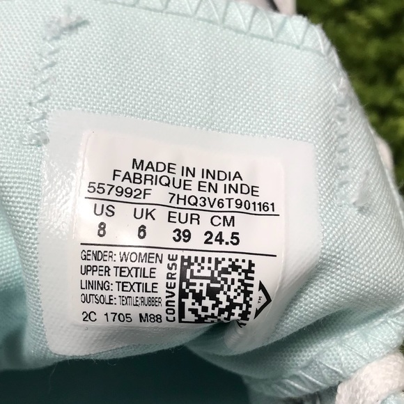 NWT Converse Ctas OX Glacier Blue Green WMNS - Picture 8 of 8